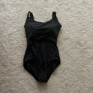 Black capezio ballet bodysuit size Large